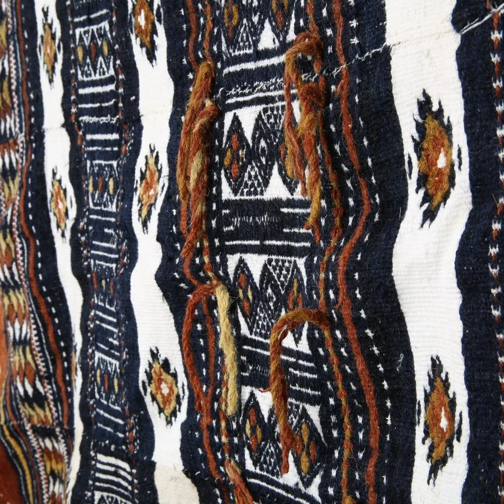 Rare Early 20th Century Khasa Arkilla Kerka Hand Woven Bridal Blanket Ma…